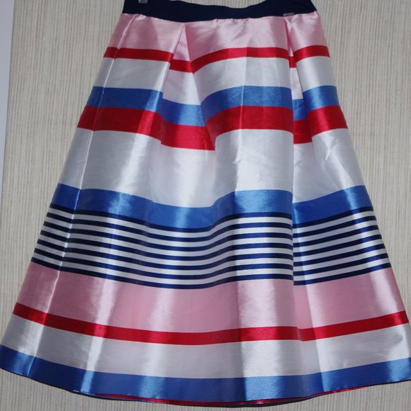 Loredana Italy Striped Pleated Girls Long Skirt Size:XL - Picture 1 of 3